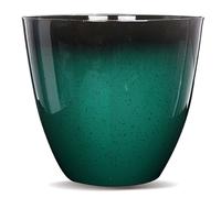 Gr8 Garden Large Round Green Glazed Effect Egg Cup Planter Patio Flower Plant Pot Tub