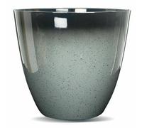 Gr8 Garden Large Round Grey Glazed Effect Egg Cup Planter Patio Flower Plant Pot Tub