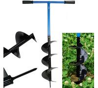 Gr8 Garden Manual Post Hole Digger for Gardening Fence Auger 6 inch Earth Hand Drill 150mm Soil Borer Screw