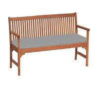 Waterproof Garden Bench 2 Seater Seat Pad - Grey