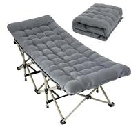 Gr8 Garden Portable Folding Camping Cot Bed 190cm with Mattress
