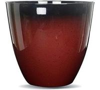 Gr8 Garden Round Red Glazed Effect Egg Cup Planter Patio Flower Plant Pot Gr8 Garden Red