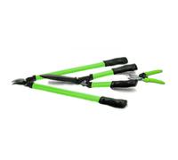 Gr8 Garden Set Of 3 Garden Tools Lopper Shears Secateurs Hedge Tree Cutter Pruning Trimmer - Green Black