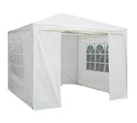 Gr8 Garden White Gazebo Marquee Awning Beach Party Camping Tent Canopy 3 x 3m - White