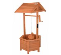 Gr8 Garden Wooden Wishing Well Bucket Planter & Garden Ornament