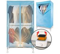 Gr8 Home 1500W Heated Clothes Airer Wardrobe Dryer Rack 10Kg Indoor Blue