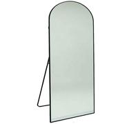 Large 165x60cm Black Arched Floor Standing Mirror