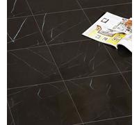 Gr8 Home 3.34m² Floor Tiles Self Adhesive Marble Effect PVC Flooring in Black Gr8 Home Black
