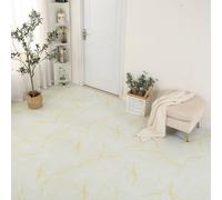 Gr8 Home 3.34m² Floor Tiles Self Adhesive Marble Effect PVC Flooring in Gold Gr8 Home Gold