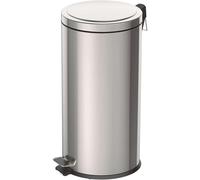 Gr8 Home 30 Litre Foot Pedal Bin Stainless Steel Metal Waste Rubbish Lid Kitchen Garbage