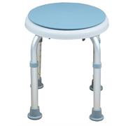 Gr8 Home 360° Rotating Round Bathroom Shower Stool Aluminium Swivel Chair Bath Seat With Non Slip Rubber Tips Adjustable Height For Elderly Disability Aid