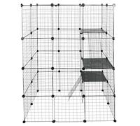 Large 4 Tier Cat Cage Playpen Enclosure Pet Kennel Metal Wire Crate