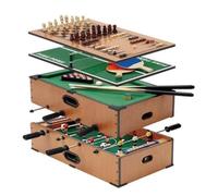 Gr8 Home 5 in 1 Table Top Game Set | Mini Football, Pool Table, Ping Pong, Chess & Backgammon | Table Top Games Set for Kids & Family | Small Pool Table Multi Game Toy