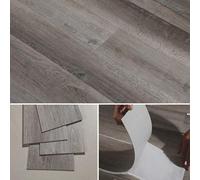 Gr8 Home 5m² Floor Planks Tiles Self Adhesive PVC Flooring Stone Washed Oak M06 in Grey Gr8 Home Grey