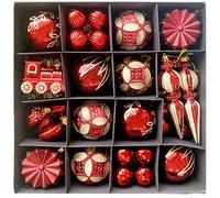 Gr8 Home 60 Pcs Christmas Tree Baubles Decoration Set in Red Gr8 Home Red