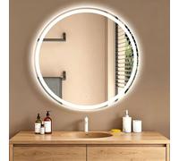 Gr8 Home 60cm Round LED Bathroom Mirror Anti-Fog Touch in Clear Gr8 Home Clear