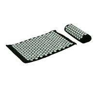 Gr8 Home Acupressure Mat and Pillow Set with Travel Bag for Back Neck Pain Relief - 65 x 40cm Cotton Massage Therapy Mat with ABS Spikes, Stress Reduction, Muscle Relaxation, Circulation Support