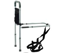 Gr8 Home Adjustable Bed Rail Grab Handle 150kg Steel in White Gr8 Home White