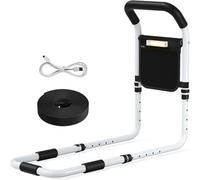 Gr8 Home Adjustable Bed Rail With Led Light Safety Handle For Elderly