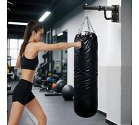 Gr8 Home Adjustable Boxing Punch Bag Wall Mounted Bracket in Black Gr8 Home Black