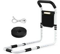 Gr8 Home Bed Rail for Elderly Adults Adjustable Safety Handle with LED Light Support Assist Grab Bar