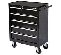 Gr8 Home Black Roller Tool Cabinet Storage Box 5 Drawers Garage Workshop Chest Trolley Gr8 Home Black