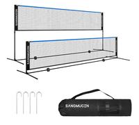 Gr8 Home Blue Black 5m Badminton Net Post Set Gr8 Home Black