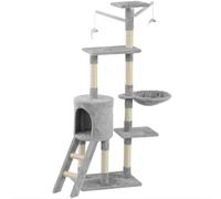 Gr8 Home Cat Tree Scratching Post Climbing Toy, Grey