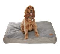 Gr8 Home Chunky Plush Quilted Dog Cat Pet Mattress Cushion Crate Pad Silver 100X70X11Cm