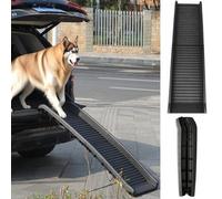 Gr8 Home Dog Pet Ramp Plastic Folding Lightweight Strong Bi Fold Travel Car Van Portable