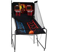 Gr8 Home Foldable Dual Shot Basketball Arcade Game with LCD Scoreboard, Dual Indoor Hoops, Electronic Scoring & 4 Ball Set for Kids & Adults