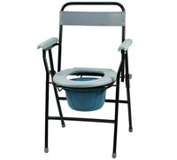 Gr8 Home Folding Steel Commode Toilet Chair Foldable Seat And Pan Portable disability aid