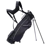 Gr8 Home Golf Stand Bag Lightweight 7 Inch 4 Way Divider Double Carry Strap Black Grey