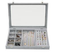Gr8 Home Jewellery Storage Box 3in1 Organiser in Grey Gr8 Home Grey