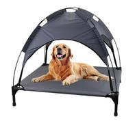 Gr8 Home Large Raised Dog Bed Puppy Pet Cot Elevated Tent Roof Canopy Sun Shade Water Resistant Cover