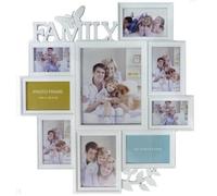 Gr8 Home Large White Butterfly Leaf Wall Hanging Family Photo Frame Multi Picture Holder Kd820344