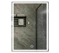 Gr8 Home Smart LED Bathroom Mirror 60x90cm Rectangular, Anti Fog Demister, Touch Sensor, Dimmable Light, Wall Mounted Vanity Mirror with 3 Colour Modes