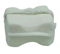 Gr8 Home Memory Foam Leg Knee Support Pillow White Cushion Sleeping Aid With Strap Cover