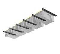 Gr8 Home Overhead 6 Pcs Storage Bin Rack Brackets in Black Gr8 Home Black