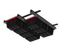 Gr8 Home Overhead Adjustable Storage Bin Rack Organiser