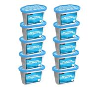 Gr8 Home Pack of 10 Disposable 500ml Dehumidifier Interior Damp Trap Mould Moisture Mildew Condensation Remover Home