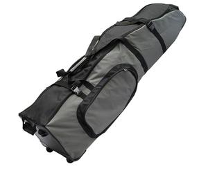 Gr8 Home Premium Wheeled Travel Golf Bag Padded Flight Cover Case with Reinforced Wheels Black Grey