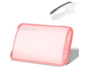 Gr8 Home Rechargeable Electric Hot Water Bottle Plush Hand Pouch Pink | Heats in 15 Minutes and Stays Warm for 2-5 Hours