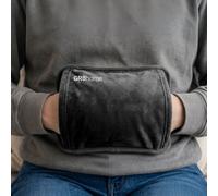 Gr8 Home Rechargeable Electric Hot Water Bottle Plush Hand Pouch Warmer Heat Pad Black 1L