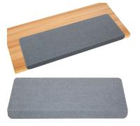 Gr8 Home Rectangular 15 Piece Carpet Stair Treads Floor Mat Protection Cover Step Staircase Grey