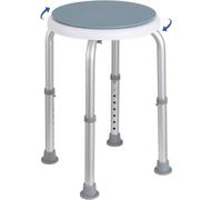 Gr8 Home Rotating Non Slip Bathroom Bath Shower Stool in Blue Gr8 Home Blue