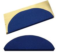 Gr8 Home Semi Circle 15 Piece Carpet Stair Treads Floor Mat Protection Cover Step Staircase Blue