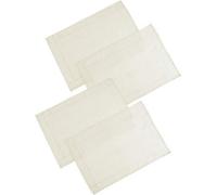 Gr8 Home Set Of 4 Cream Polyester Placemats Dining Table Mats Wedding Hotel Linen Dinner Party