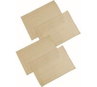 Gr8 Home Set Of 4 Latte Polyester Placemats Dining Table Mats Wedding Hotel Linen Dinner Party