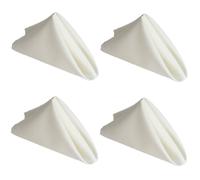 Gr8 Home Set Of 4 Polyester Square Napkins Table Cloth in White Gr8 Home White